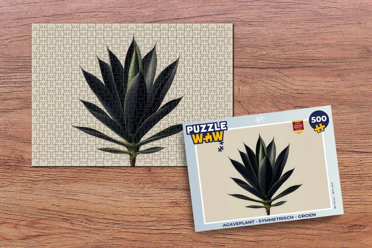 PuzzleWow Agaveplant Legpuzzel 500 Stuks - Groen