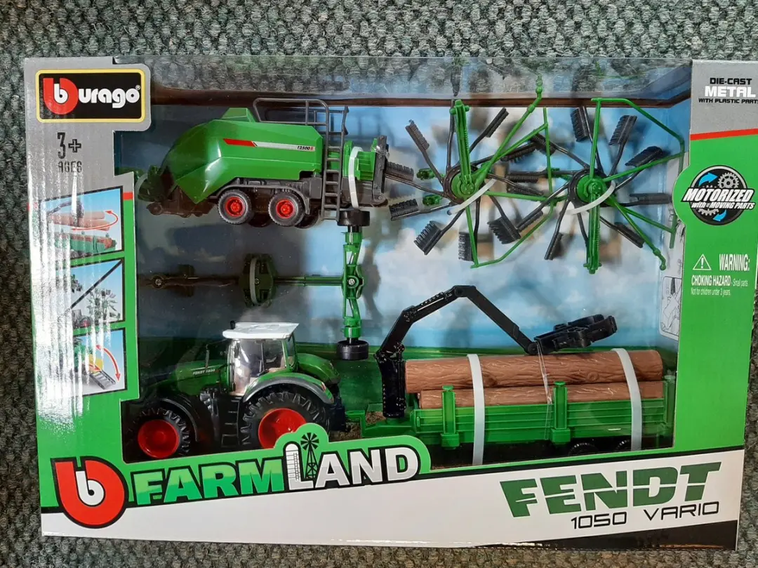 Bburago Fendt 1050 Vario Modelauto 1:16 - Groen/Rood/Wit