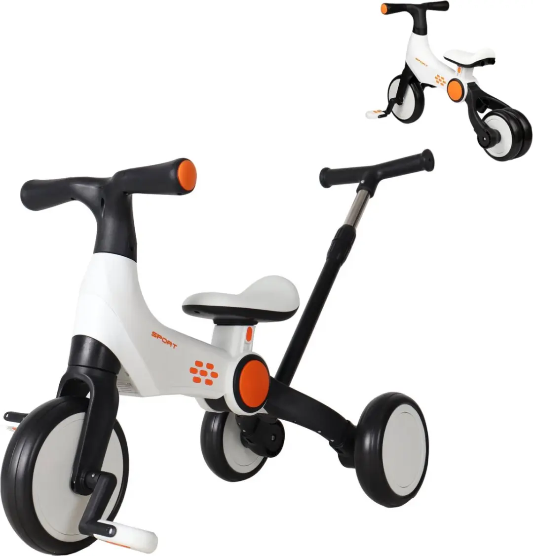 Born Lucky Loopfiets / Driewieler met Duwstang