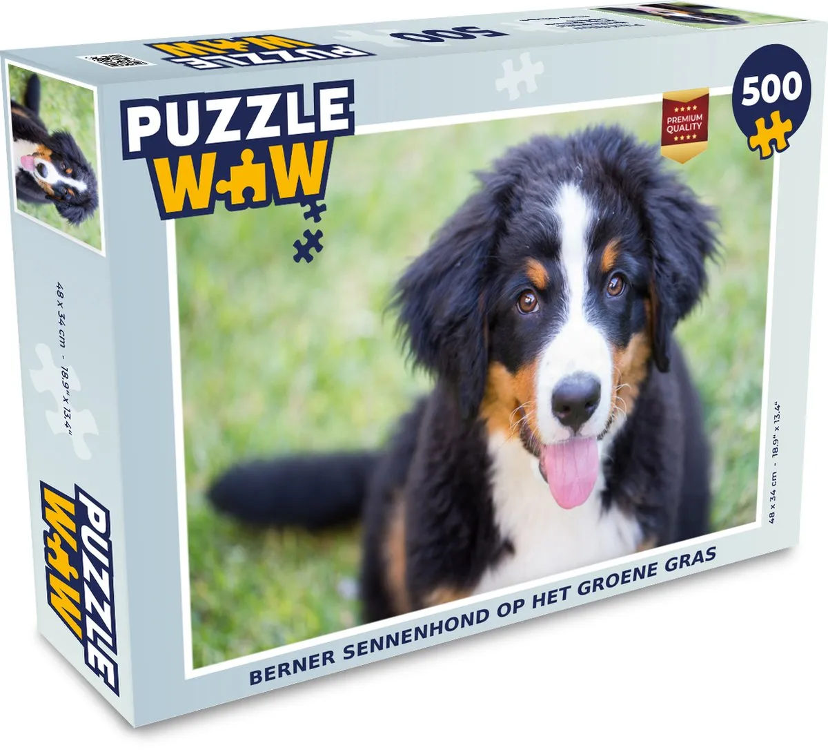 PuzzleWow Berner Sennenhond Legpuzzel 500 Stuks