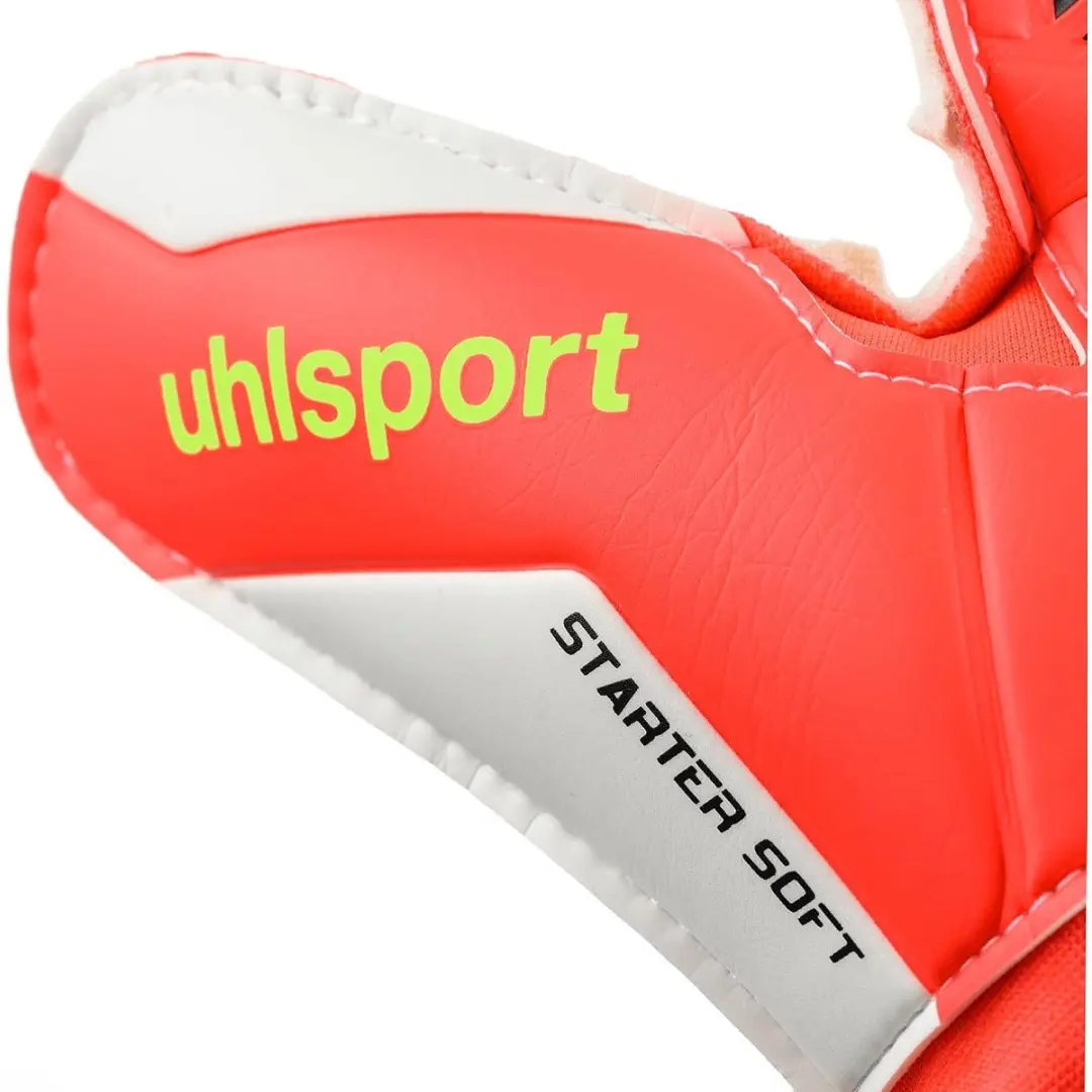 Uhlsport Fangmaschine Keepershandschoenen Kinderen - Maat 2 - Fluorood/Wit - afbeelding 6 van 6