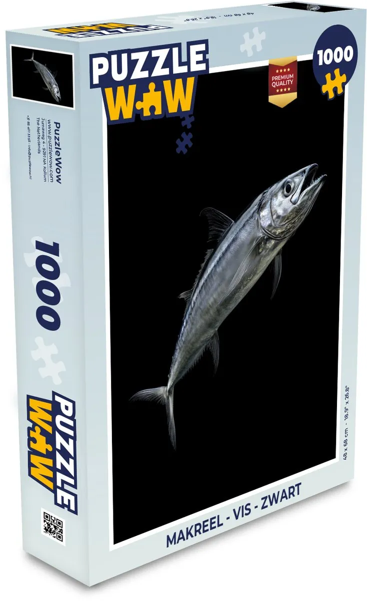 PuzzleWow Makreel Legpuzzel 1000 Stuks