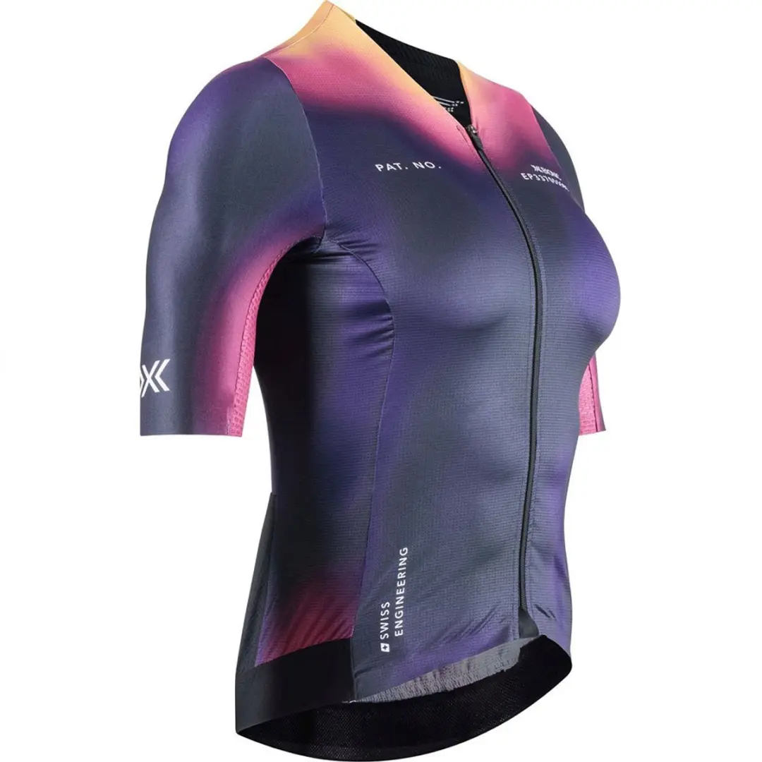 X-bionic Corefusion Aero Korte Mouw Wielertrui Paars XS Vrouw