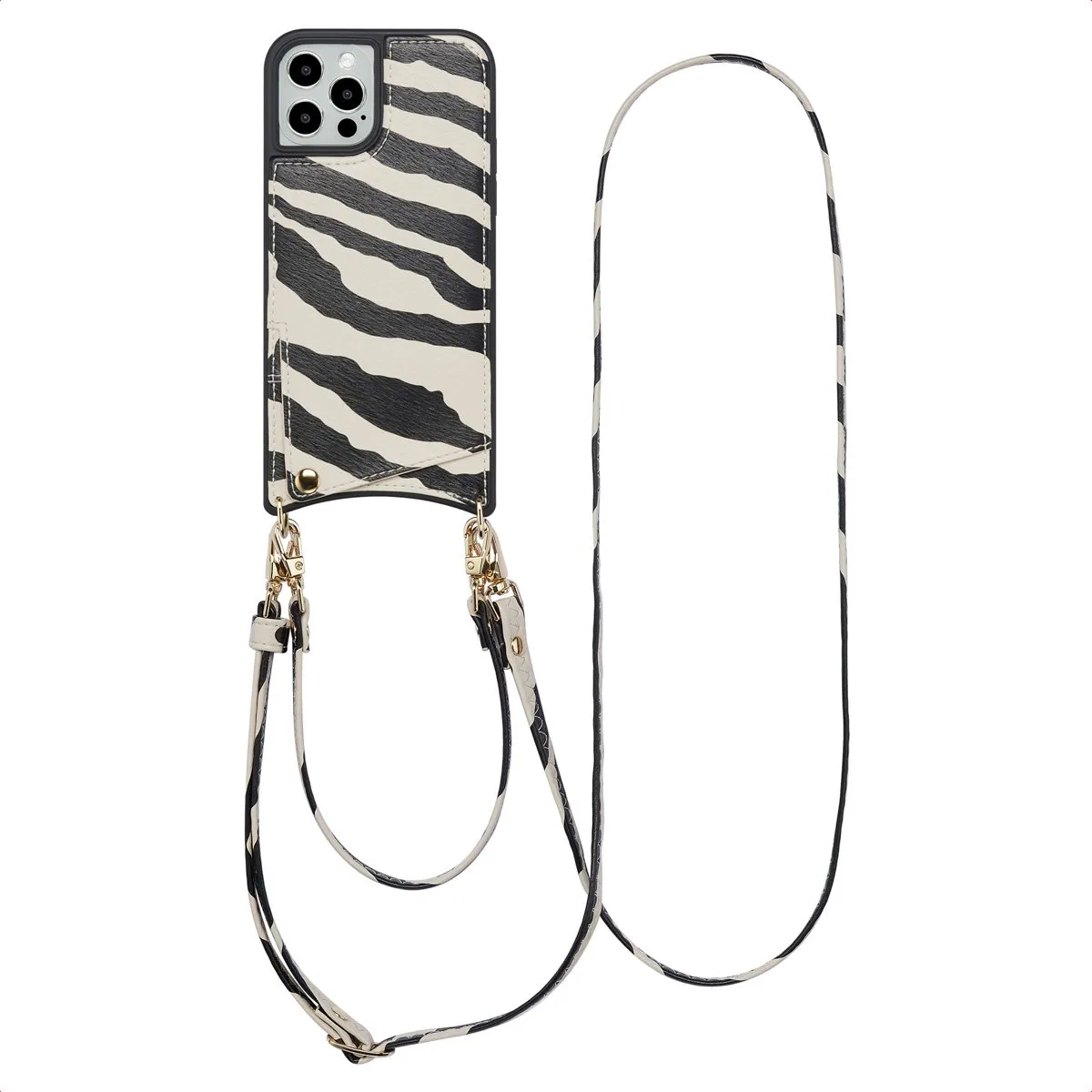 Selencia Hoesje iPhone 12 Pro/12 Zazzy Zebra