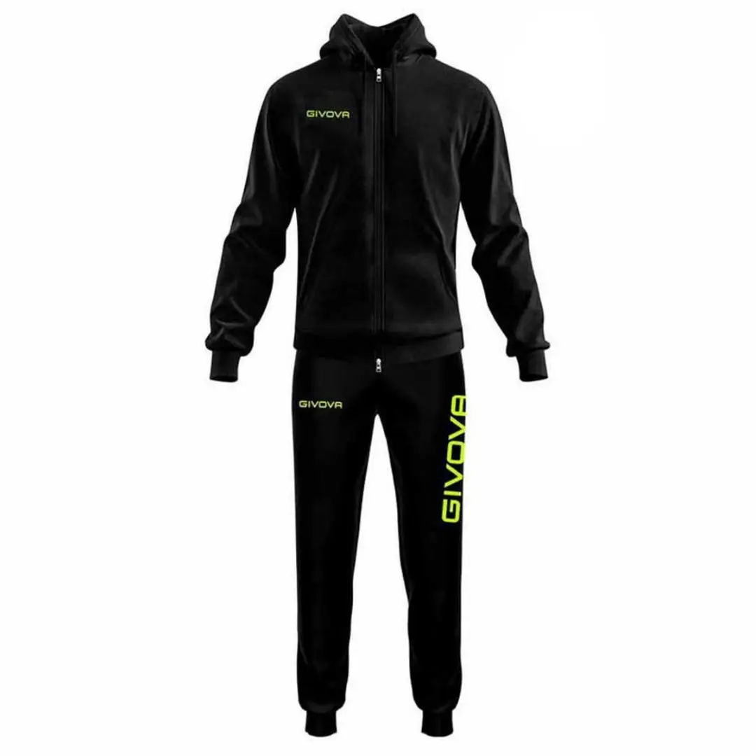 Givova King Trainingspak - Zwart/Fluor Groen - 8-10 jaar - afbeelding 2 van 3