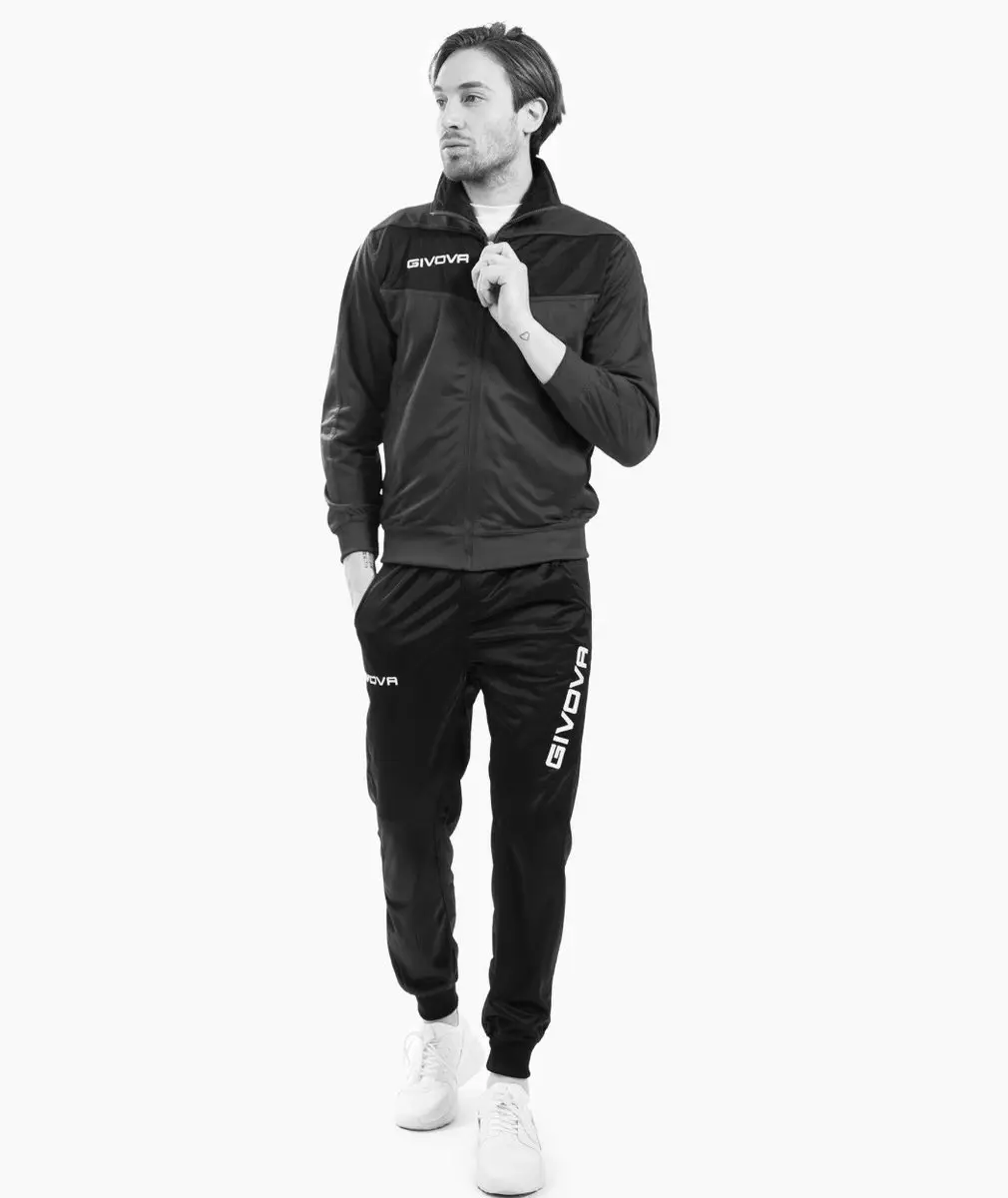 Givova Visa Trainingspak 4XL - Zwart/Turquoise - afbeelding 3 van 4