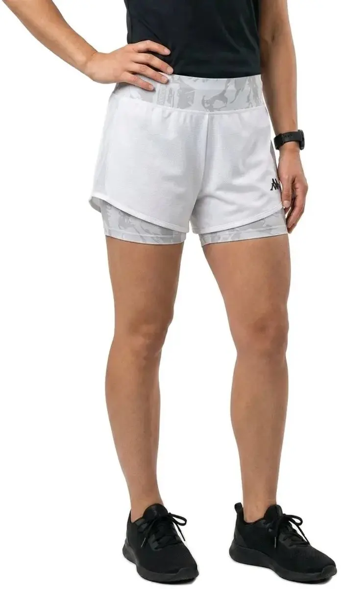 Kappa Igbax Pro Korte Broek L - Wit/Grijs - afbeelding 2 van 2