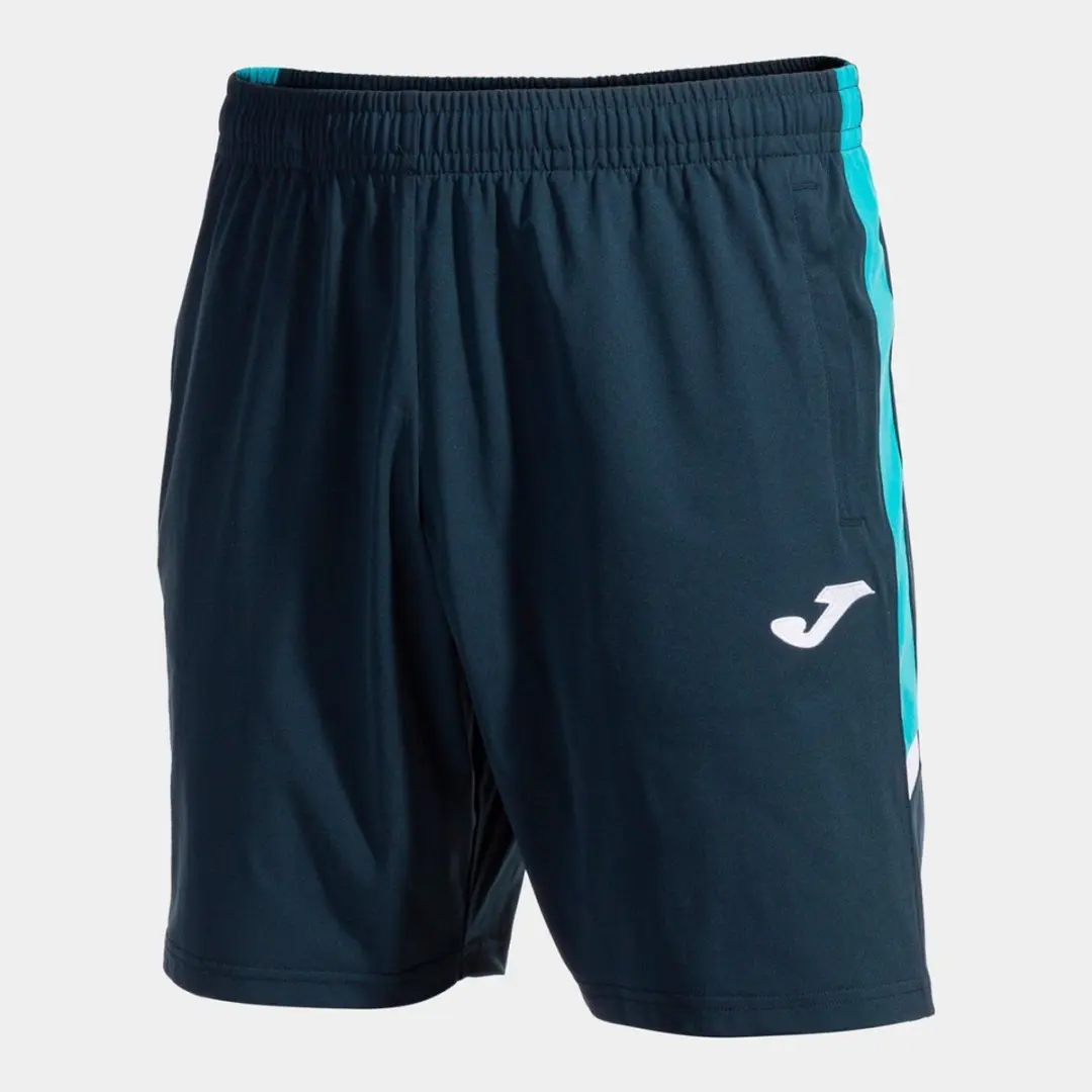 Joma Toledo Korte Broek M - Navy/Fluor Turquoise - afbeelding 4 van 6
