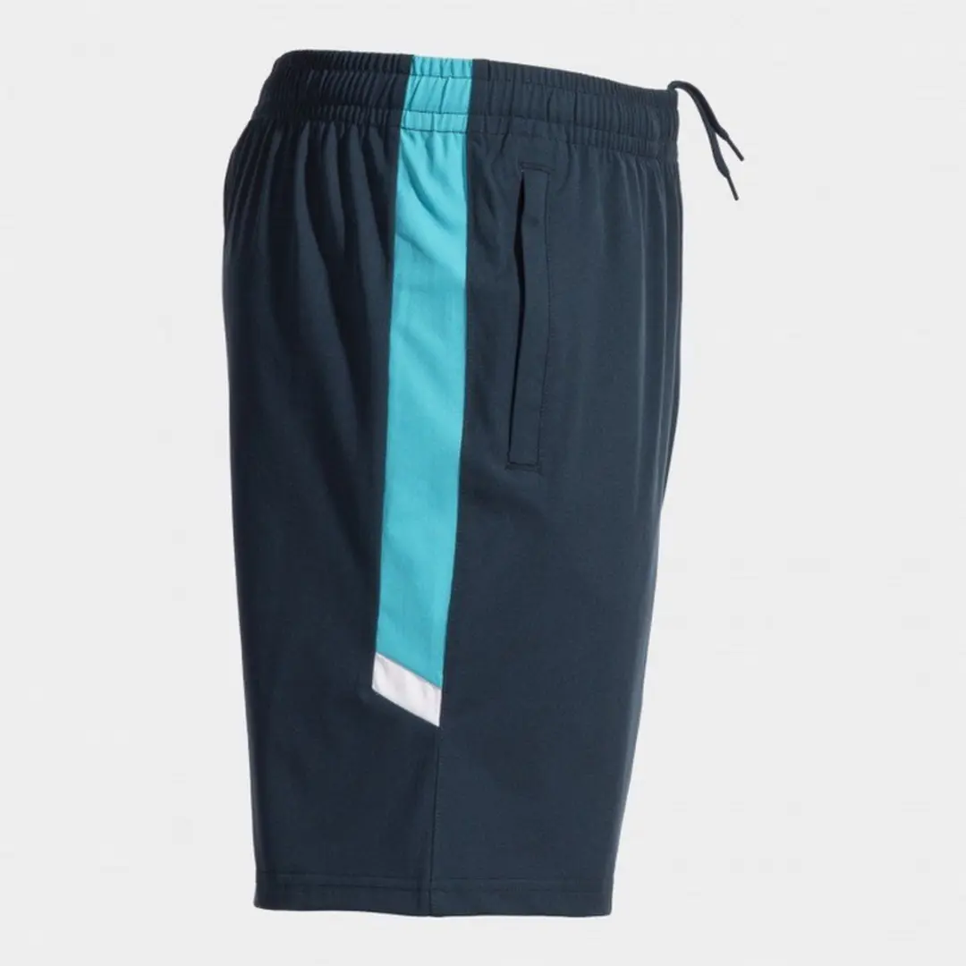 Joma Toledo Korte Broek M - Navy/Fluor Turquoise - afbeelding 5 van 6