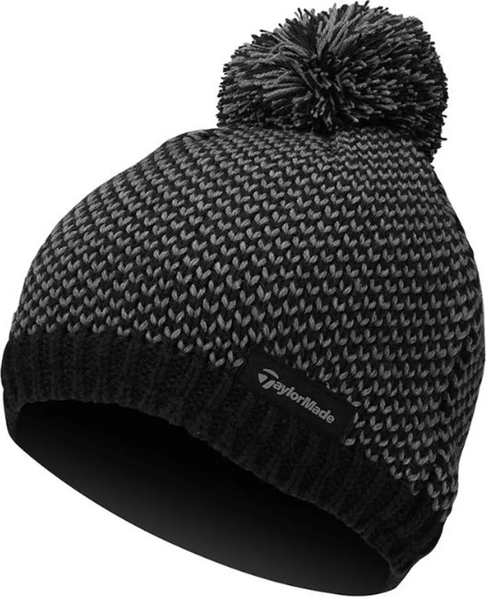 Taylormade Unisex Beanie Zwart Grijs