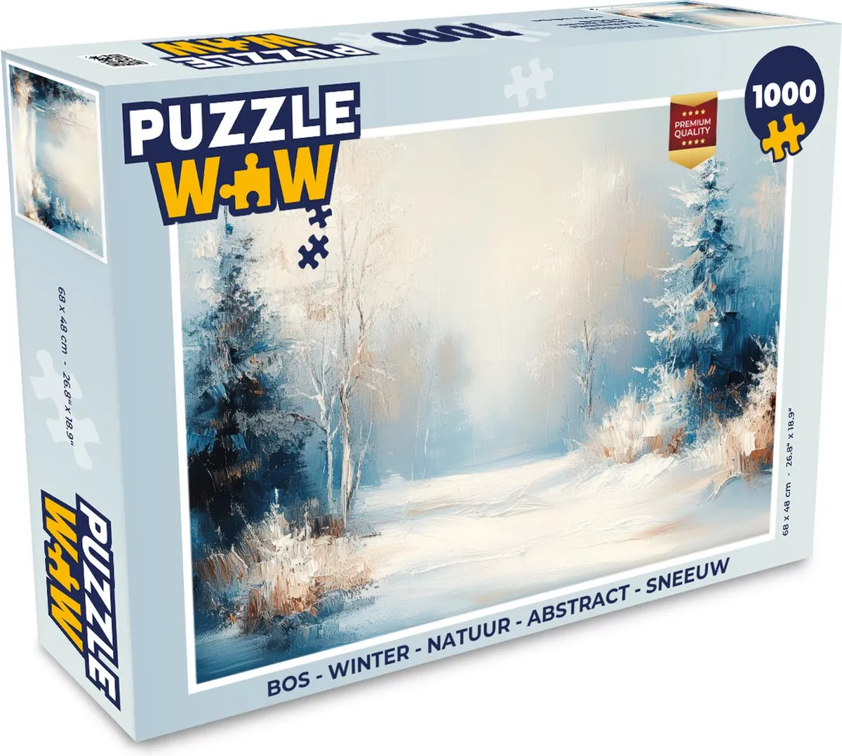 PuzzleWow Winter Landschap Legpuzzel 1000 Stuks