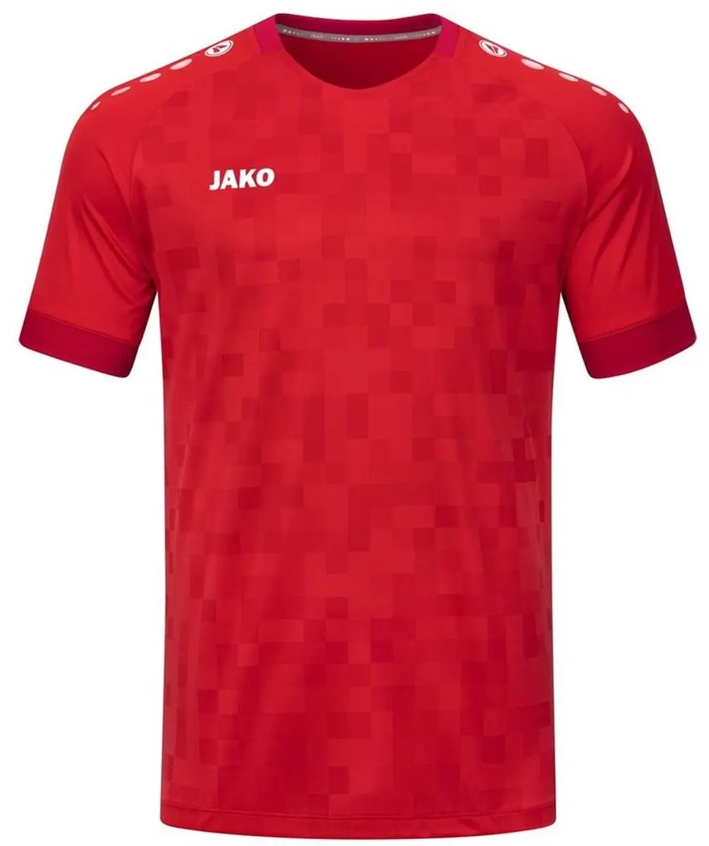 JAKO Pixel Shirt Korte Mouw Kinderen 164 - Sportrood - afbeelding 6 van 6