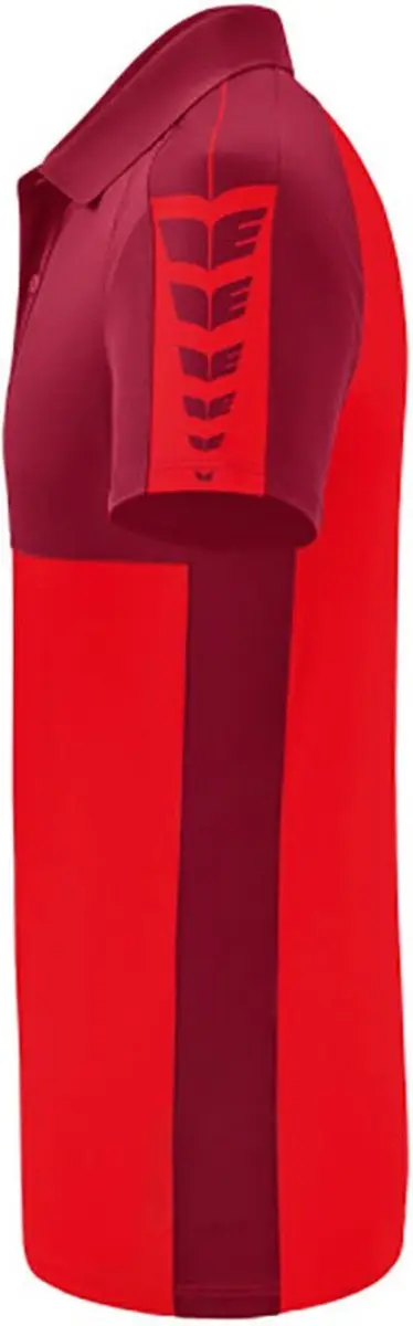 Erima Six Wings Polo Heren - Bordeaux / Rood | Maat: 3XL