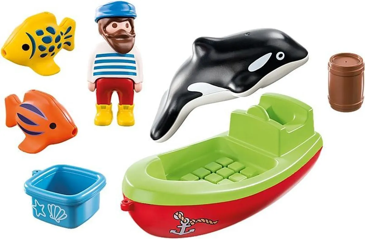 Playmobil 1.2.3 Vissersboot 70183
