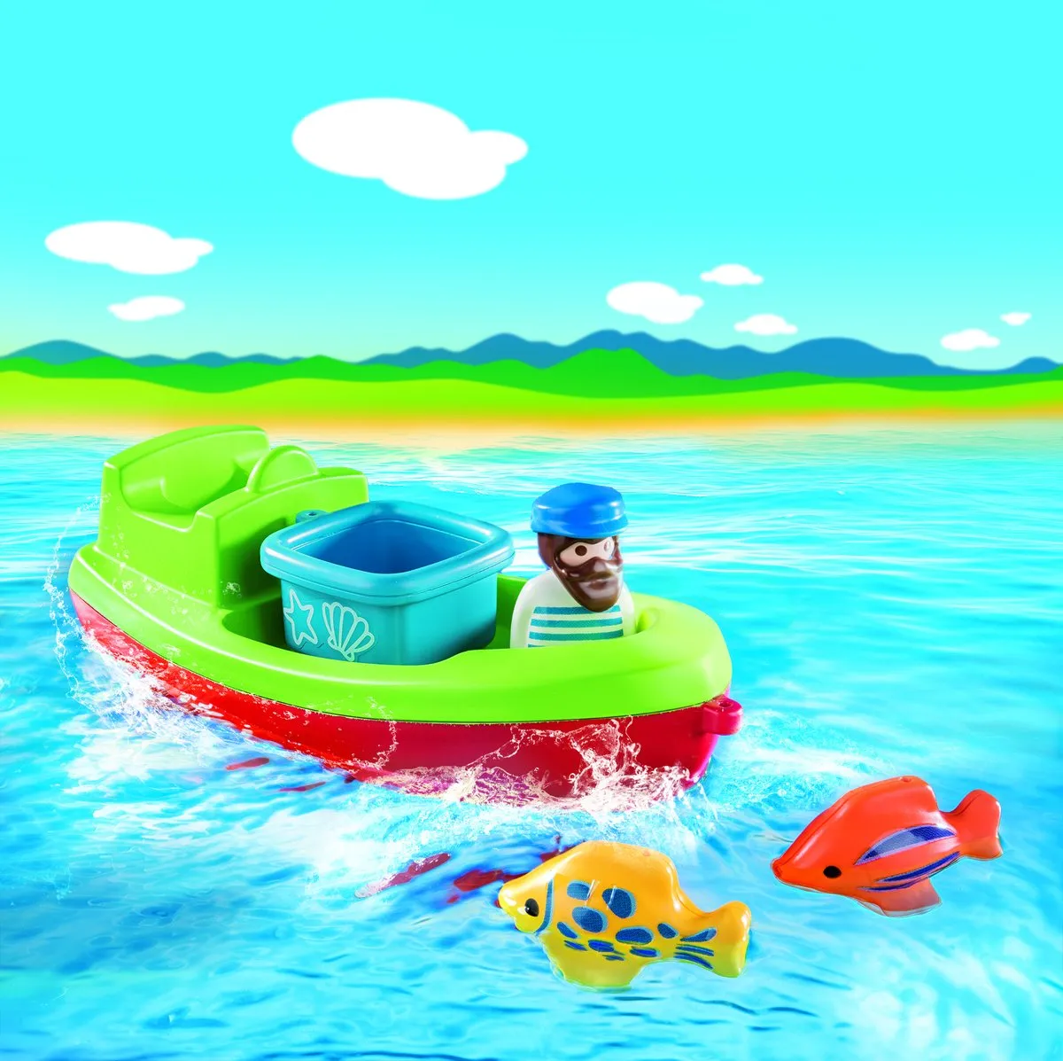 Playmobil 1.2.3 Vissersboot 70183