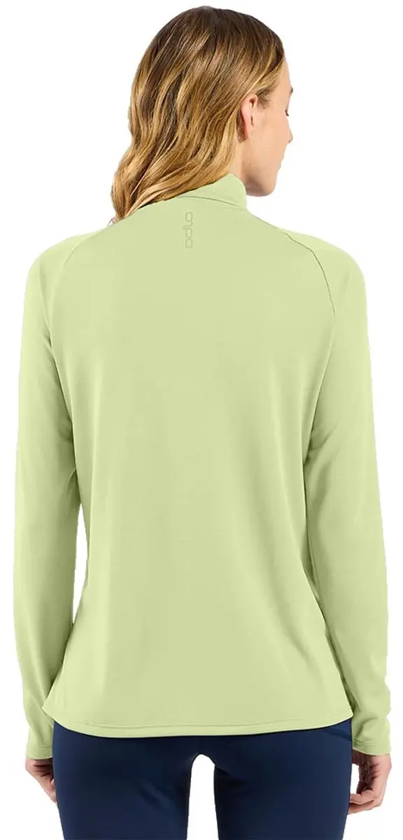 ODLO Essential Ceramiwarm Sweatshirt - Halve Rits - Shadow Lime - afbeelding 2 van 6