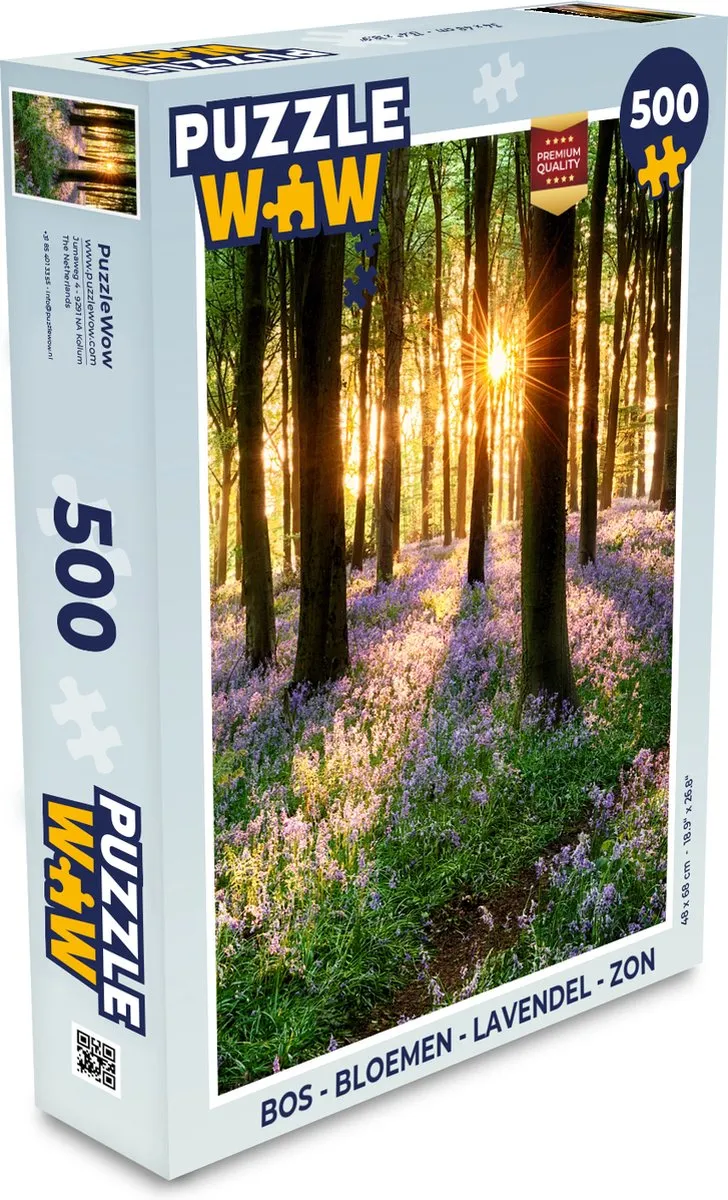 PuzzleWow Bos Bloemen Legpuzzel 500 Stuks - Multicolor
