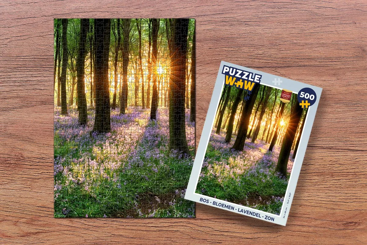 PuzzleWow Bos Bloemen Legpuzzel 500 Stuks - Multicolor