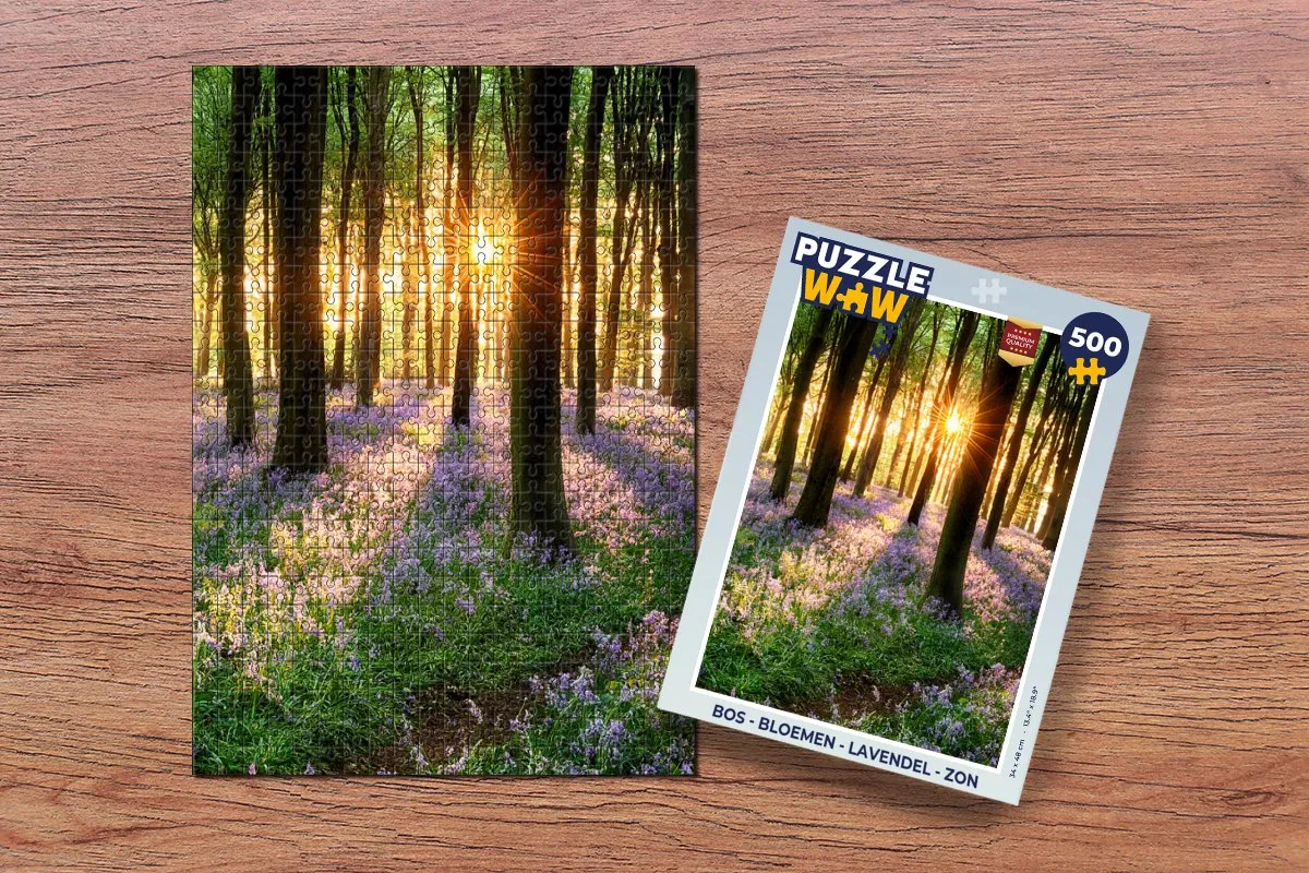PuzzleWow Bos Bloemen Legpuzzel 500 Stuks - Multicolor