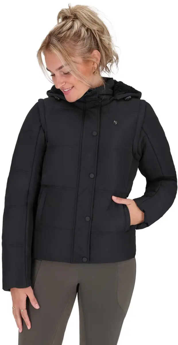 Qhp Winterjas Qhp Rayah Zwart