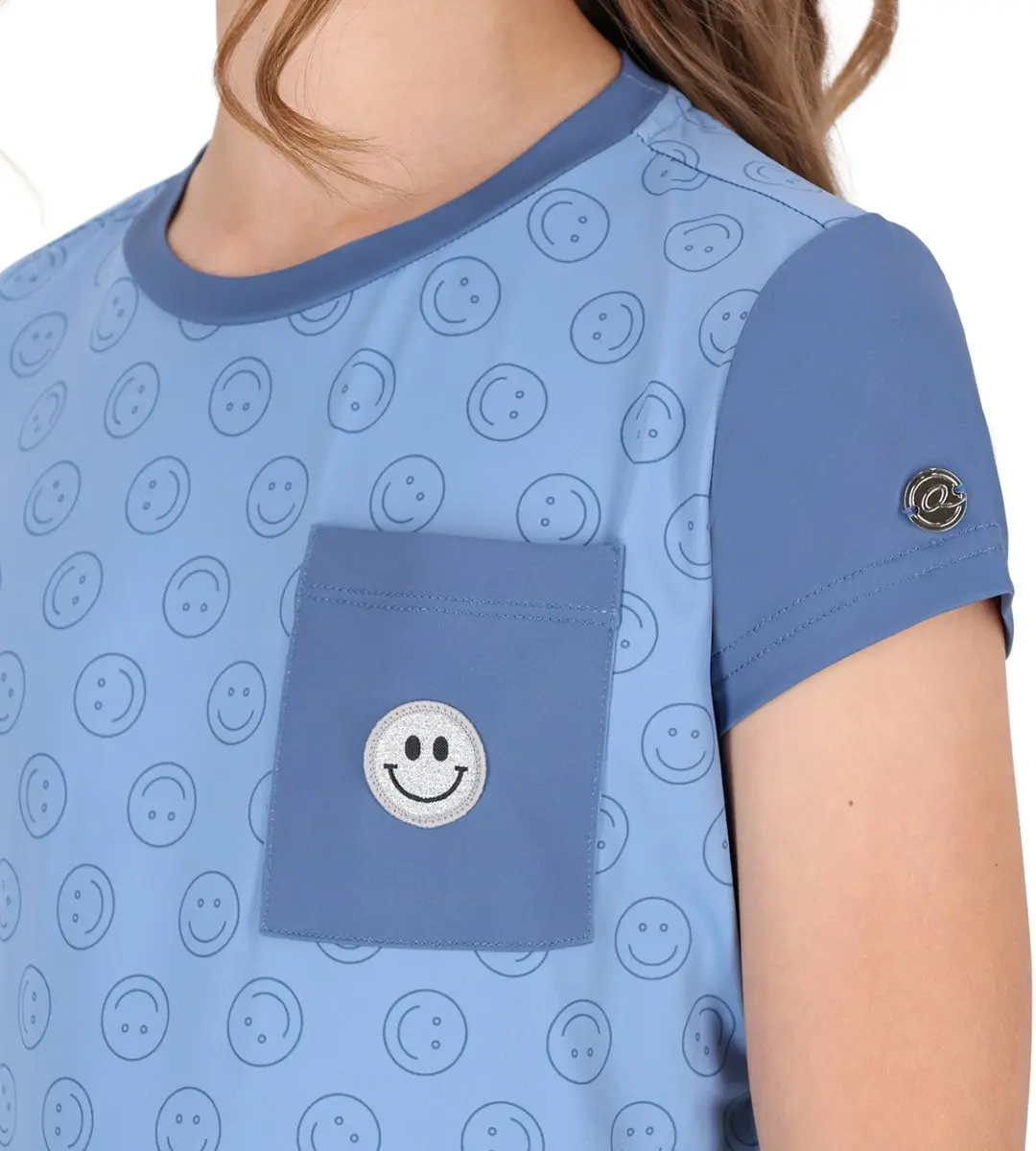 QHP Rosalynn Kids Shirt - 140 - Blauw