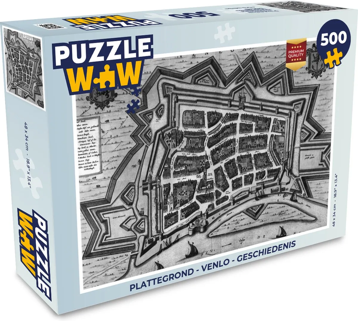 PuzzleWow Venlo Legpuzzel 500 Stuks