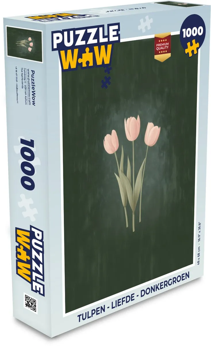 PuzzleWow Tulpen Liefde Legpuzzel 1000 Stuks