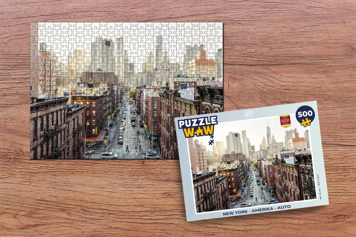 PuzzleWow New York Legpuzzel 500 Stuks - Multicolor