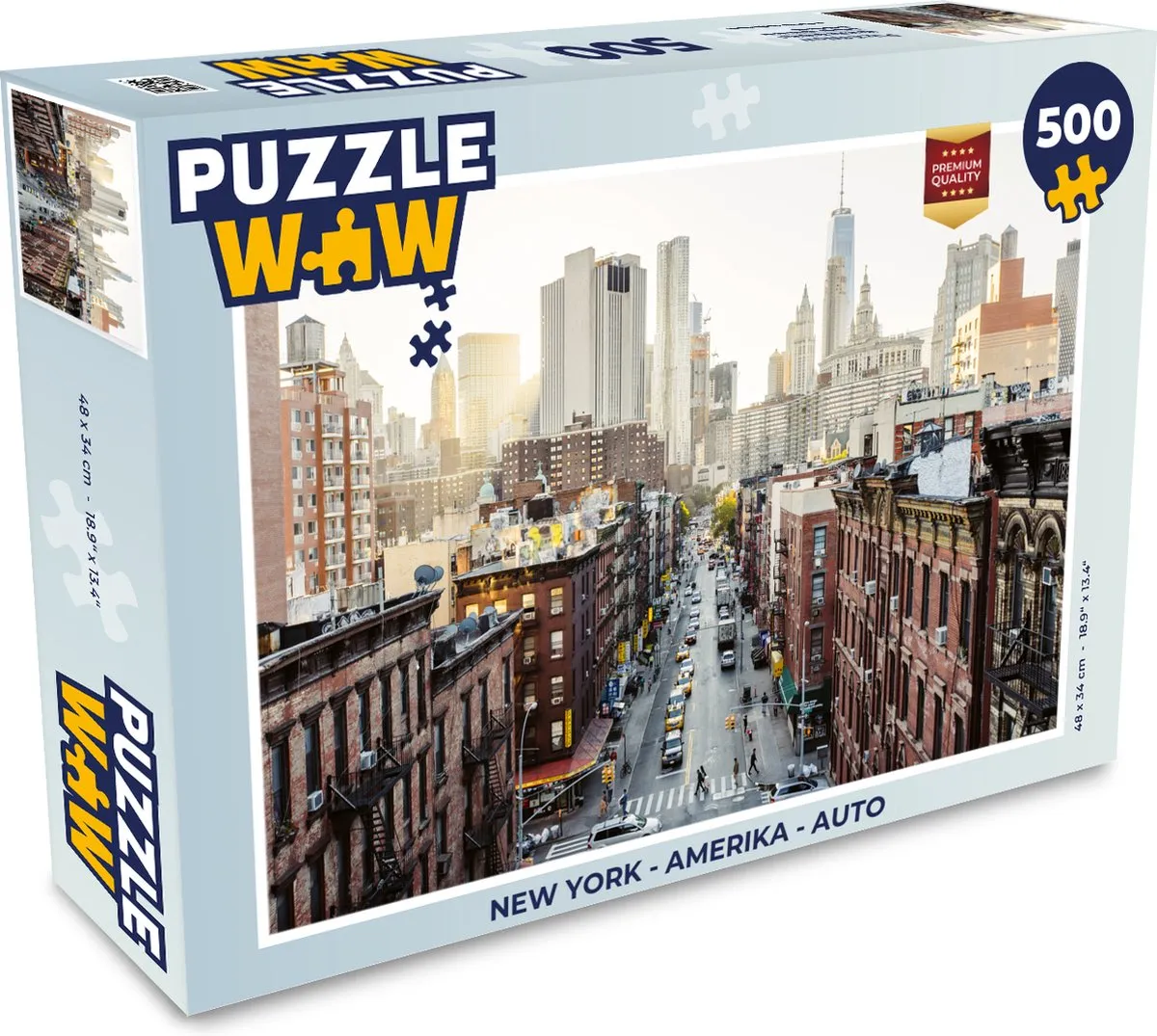 PuzzleWow New York Legpuzzel 500 Stuks