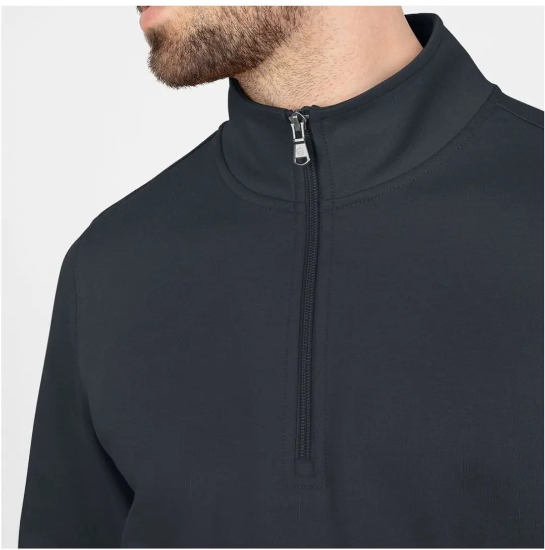 Jako Doubletex Ziptop Heren - Antraciet | Maat: XL