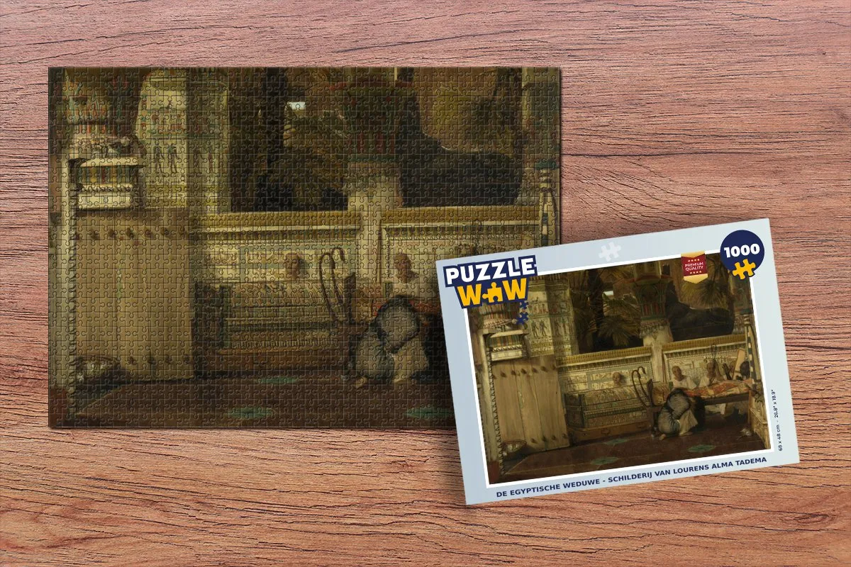 PuzzleWow De Egyptische Weduwe Legpuzzel 1000 Stuks - Multicolor