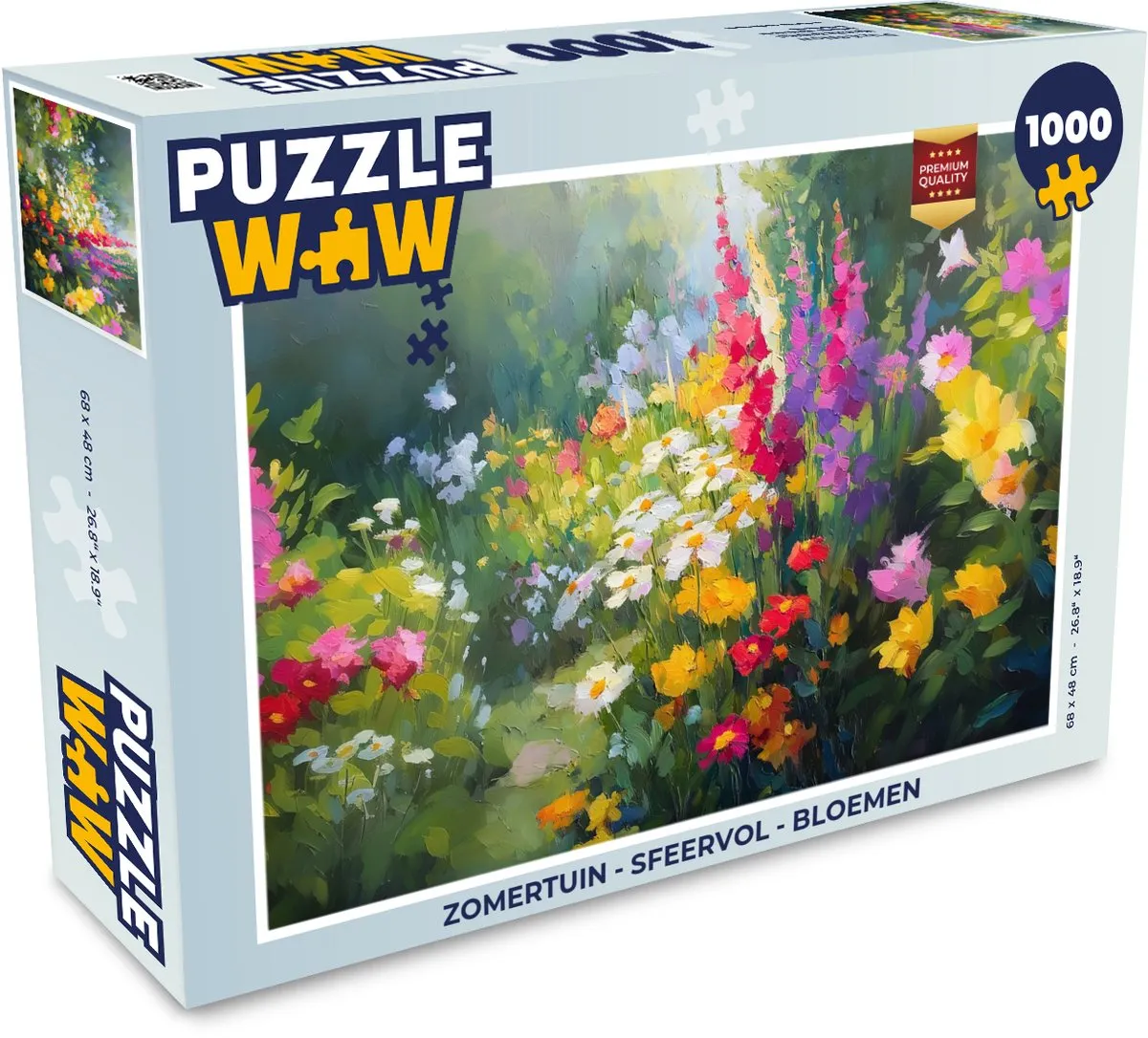 PuzzleWow Zomertuin Legpuzzel 1000 Stuks