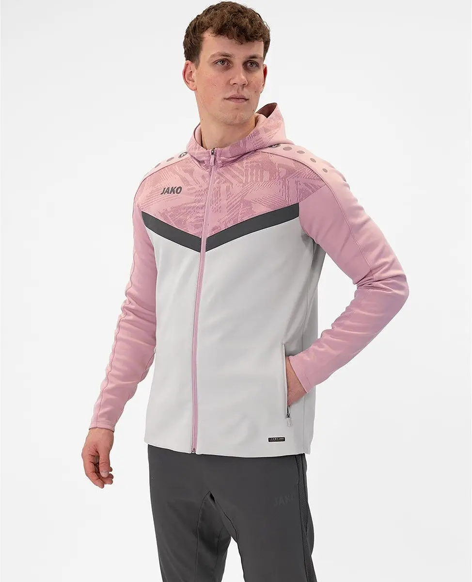 Jako Iconic Jas Heren - Zachtgrijs/Rose - XXL