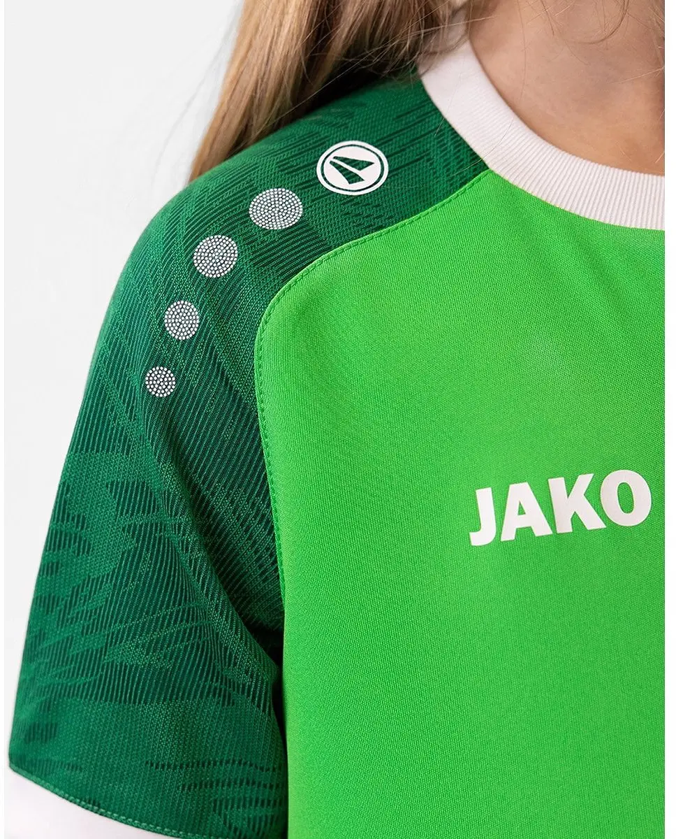 Jako Iconic Shirt Korte Mouw Kinderen 116 - Zachtgroen