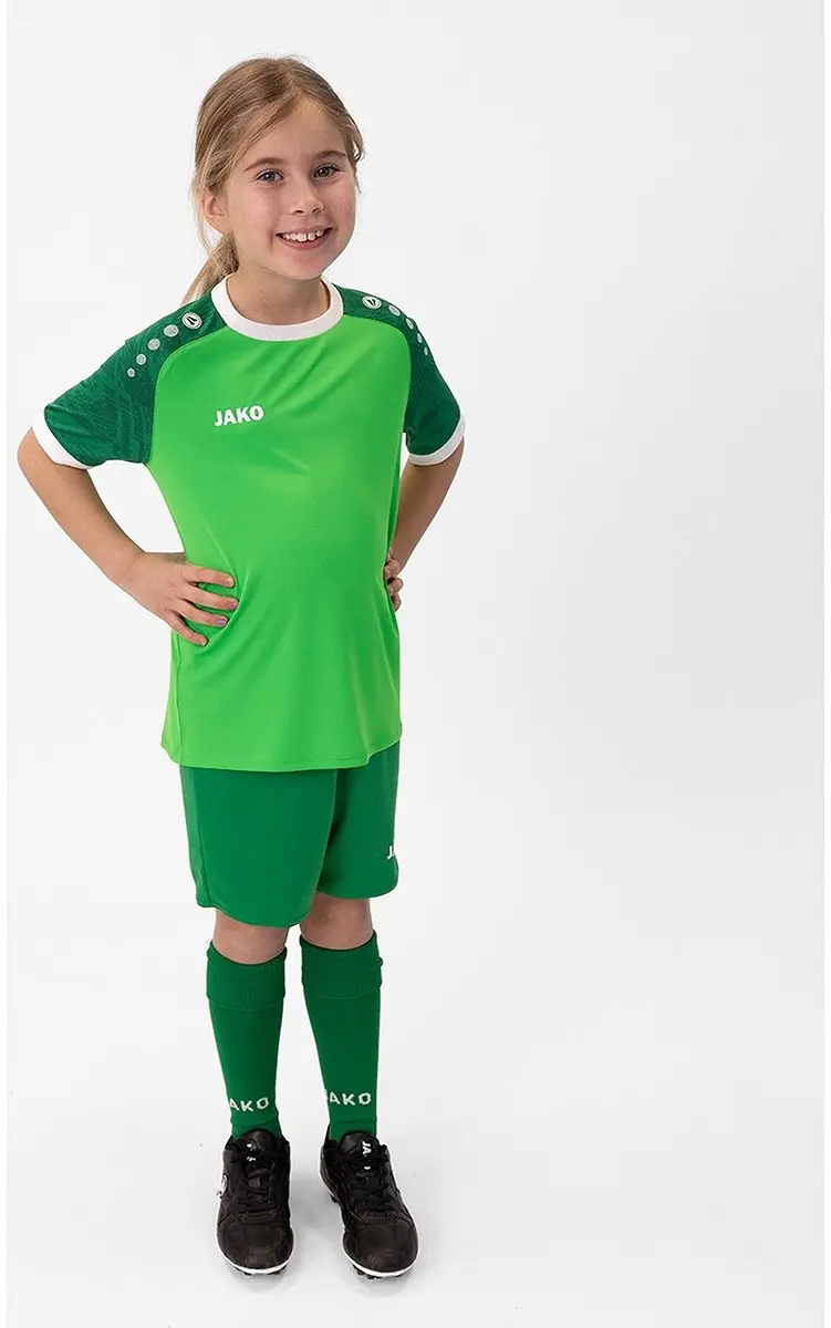 Jako Iconic Shirt Korte Mouw Kinderen 116 - Zachtgroen
