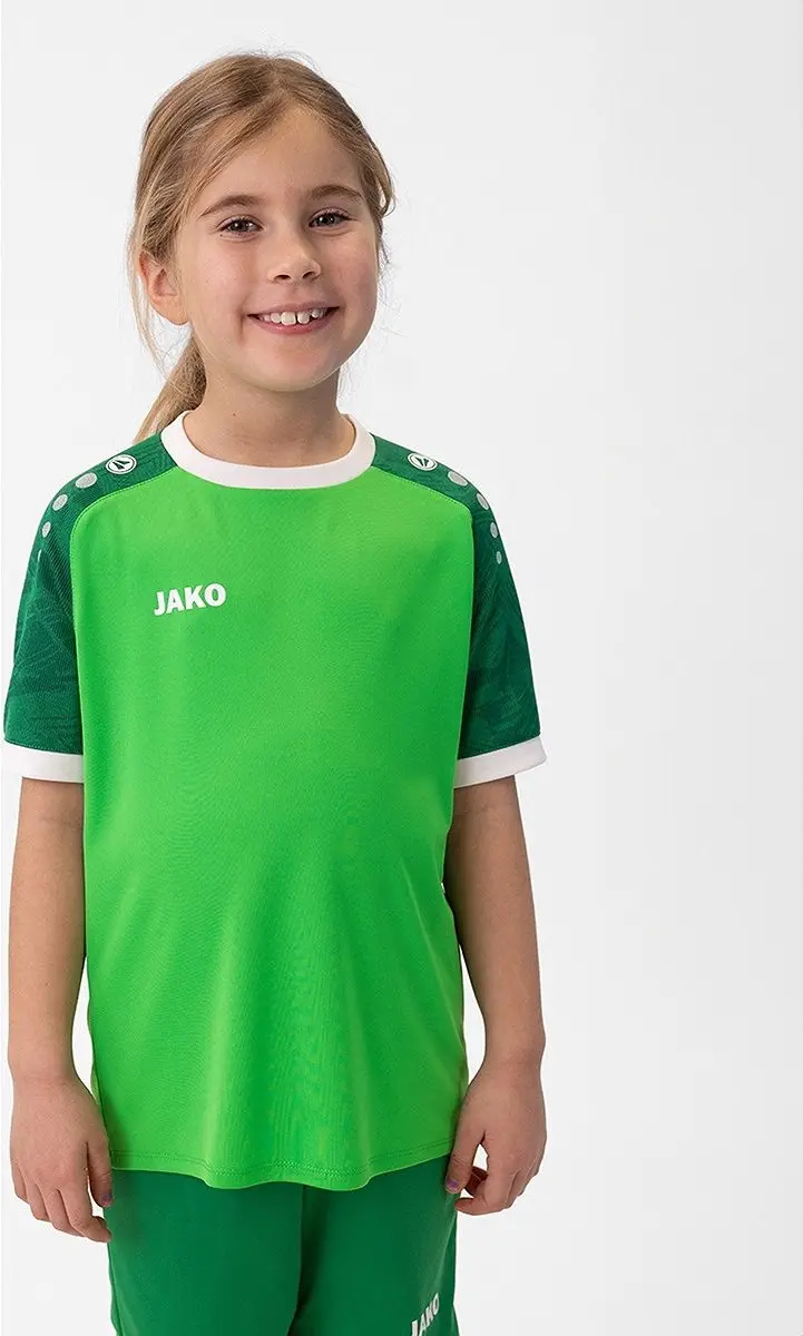 Jako Iconic Shirt Korte Mouw Kinderen 116 - Zachtgroen