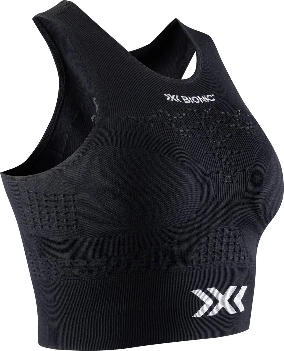 X-Bionic Energizer 4.0 Fitness Crop Top Dames Zwart/Wit
