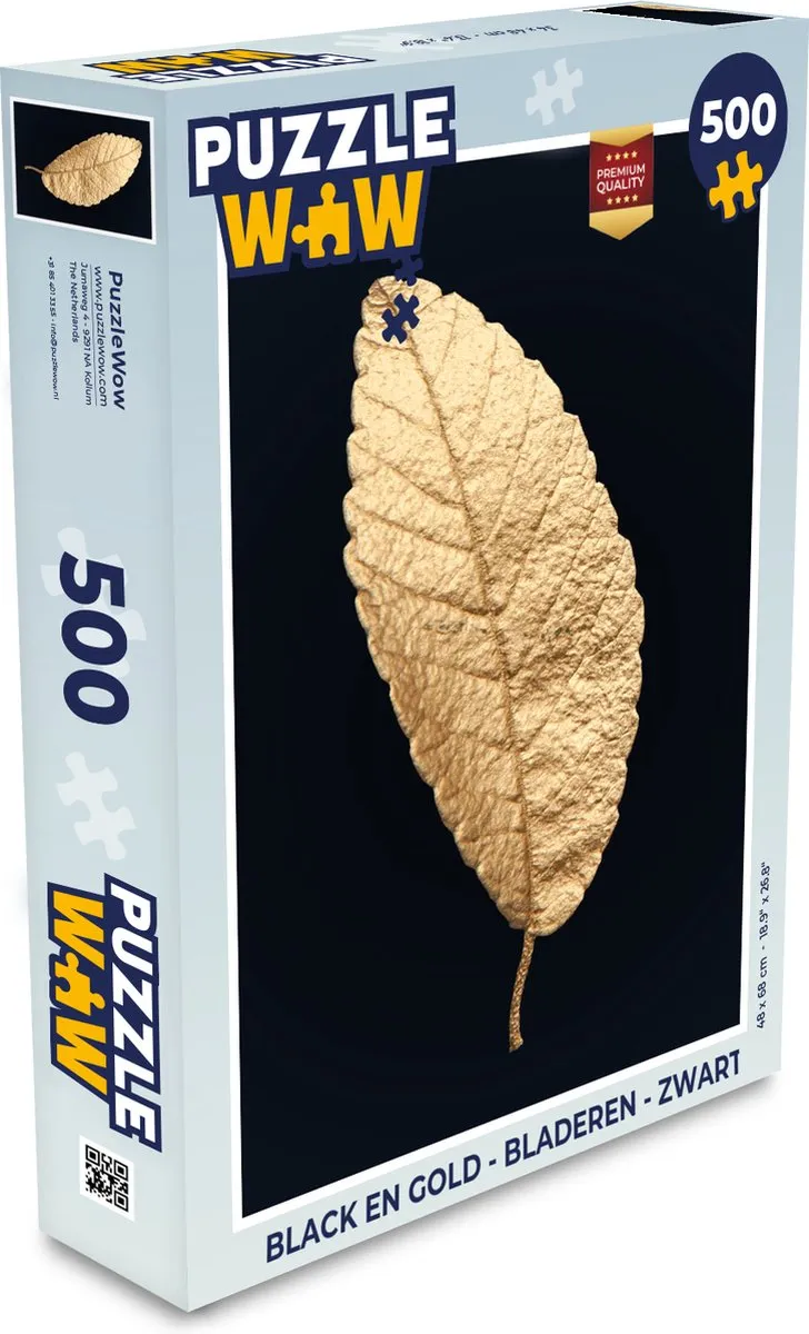 PuzzleWow Bladeren Legpuzzel 500 Stuks - Multicolor