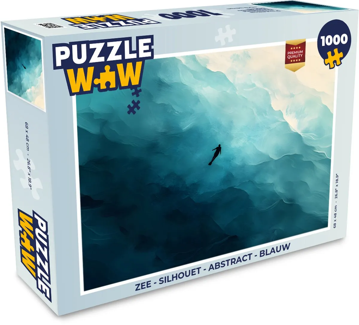 PuzzleWow Zee Silhouet Legpuzzel 1000 Stuks