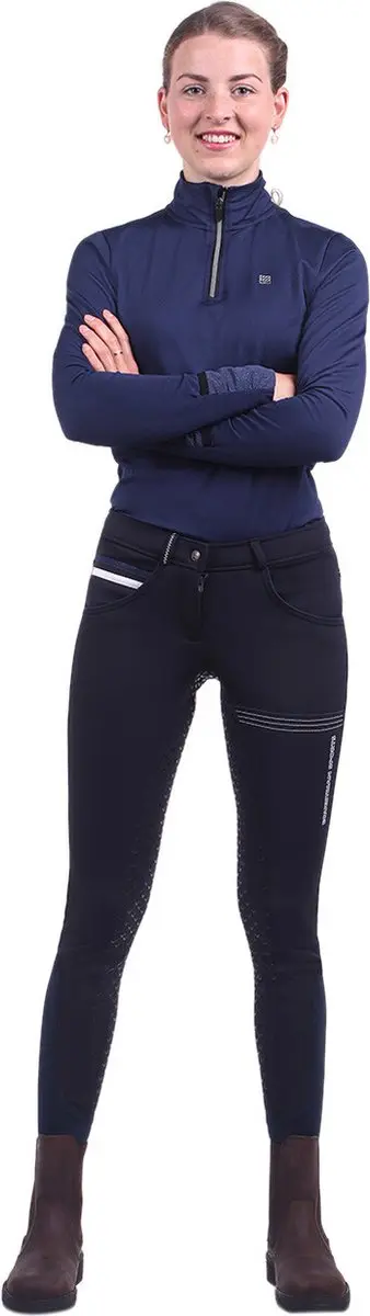 QHP Rijbroek Emma Softshell Navy - 40 - afbeelding 6 van 6