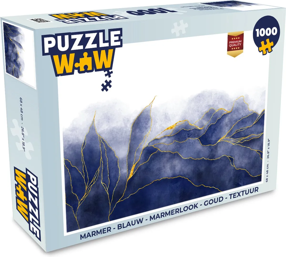 PuzzleWow Marmerlook Legpuzzel 1000 Stuks
