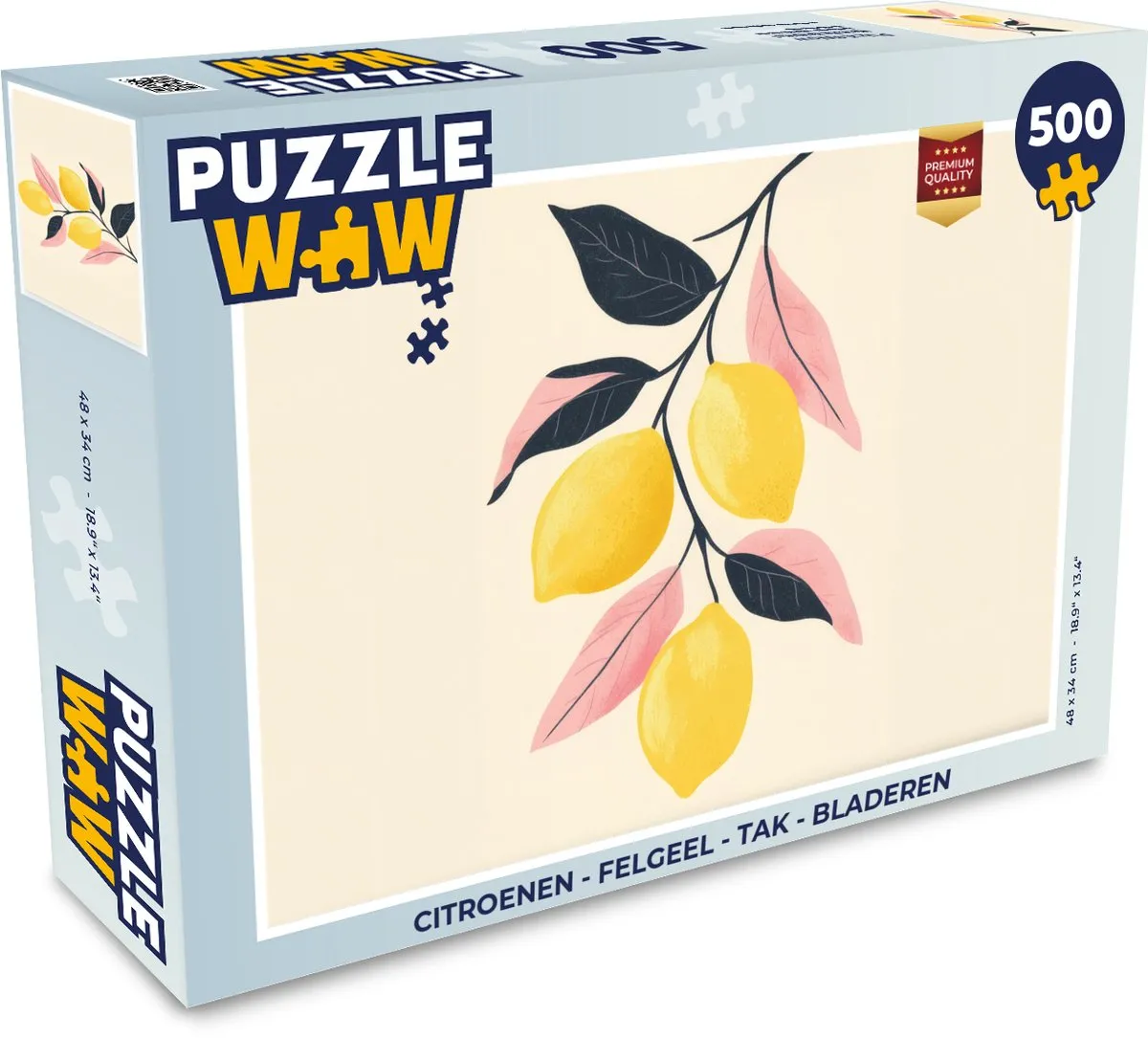 PuzzleWow Citroenen Legpuzzel 500 Stuks