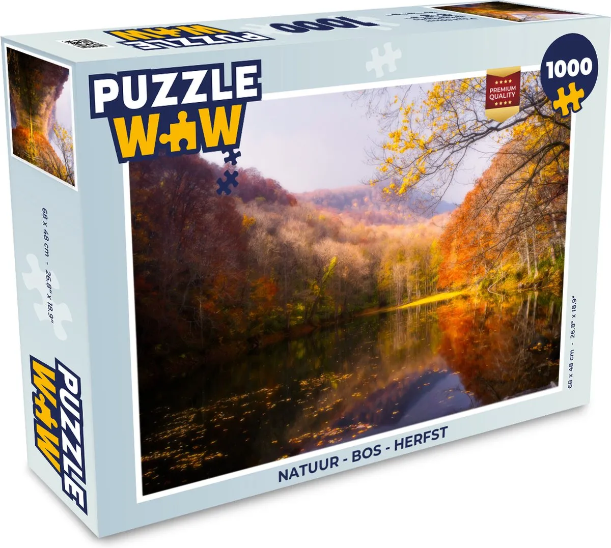 PuzzleWow Natuur Bos Herfst Legpuzzel 1000 Stuks