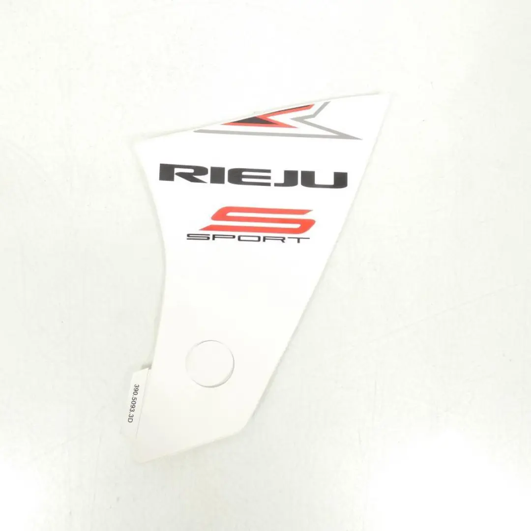 Autocollant stickers blanc rouge d'écope droite origine pour moto Rieju Neuf