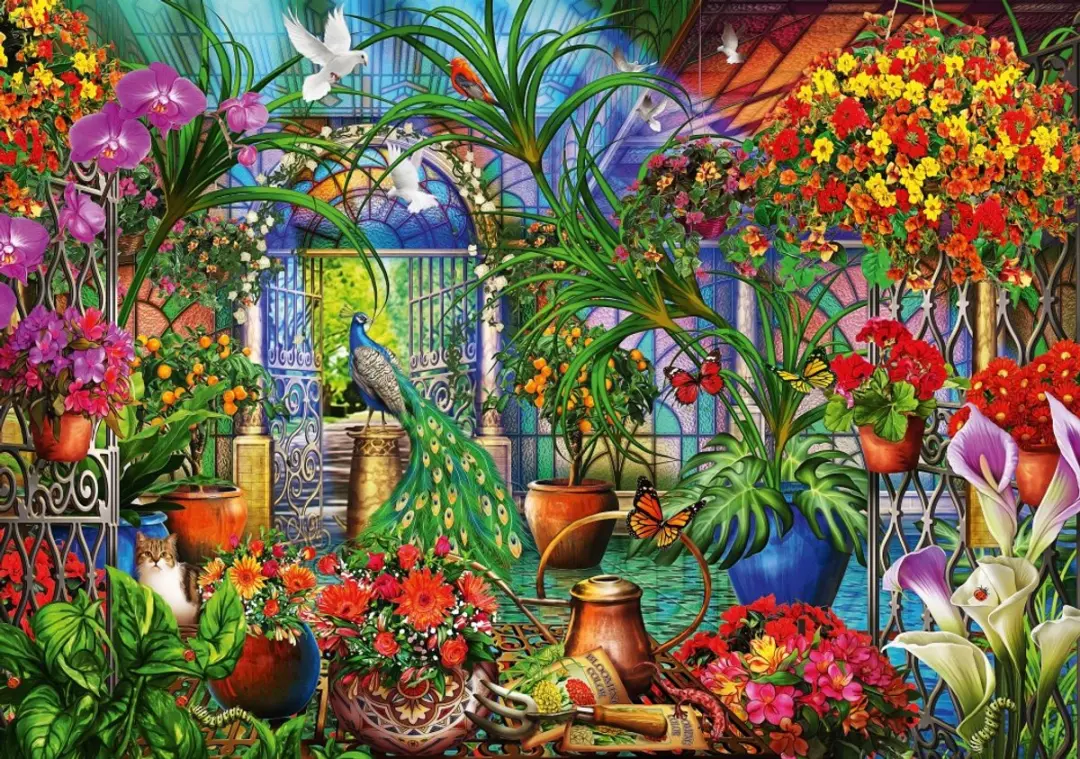 Bluebird Puzzle legpuzzel Tropical Green House