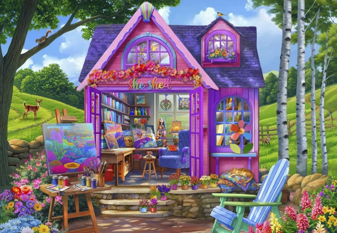 Bluebird Puzzle legpuzzel She Shed Studio