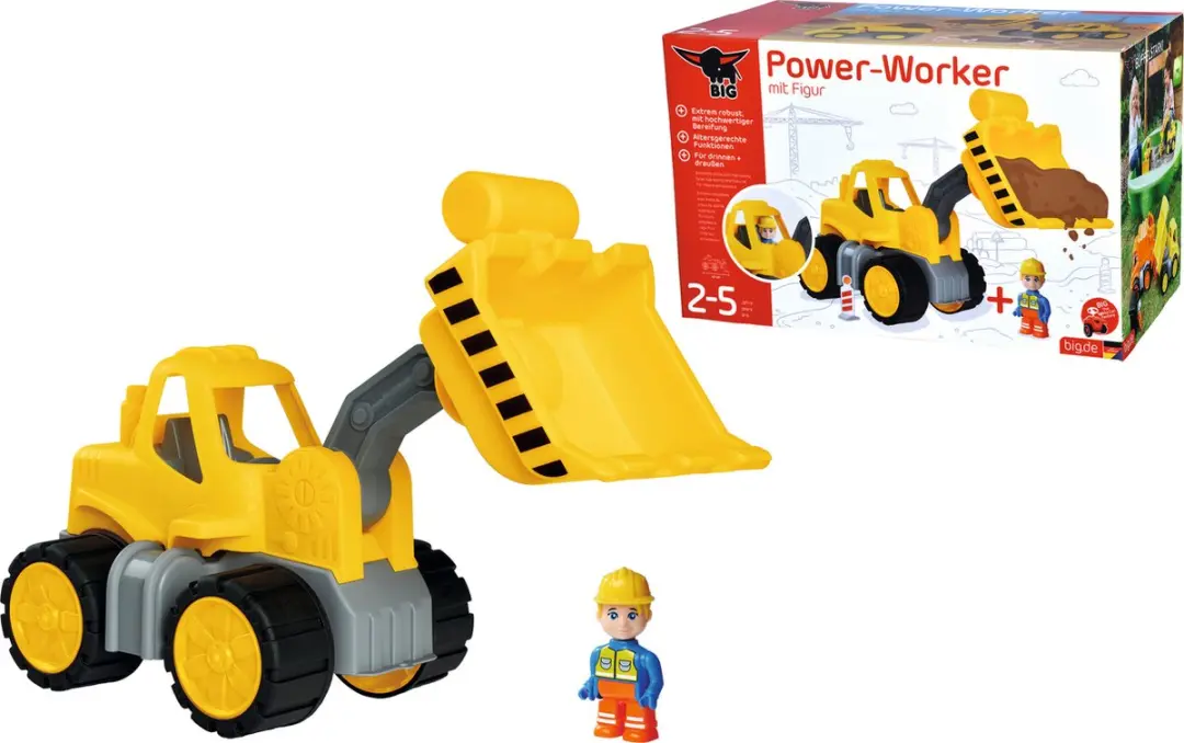 BIG Power Worker Wiellader Figuur Zandbak Speelgoedvoertuig 800054837