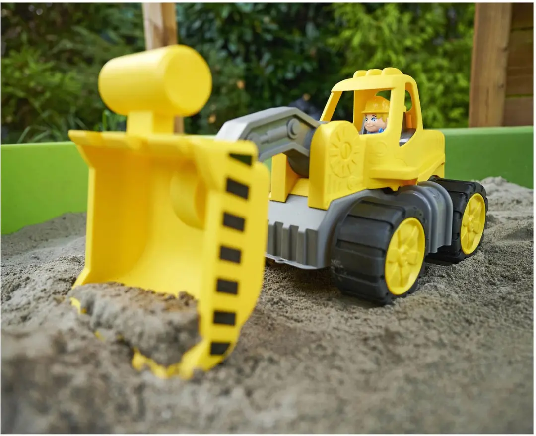 BIG Power Worker Wiellader Figuur Zandbak Speelgoedvoertuig 800054837 - Geel - afbeelding 6 van 6