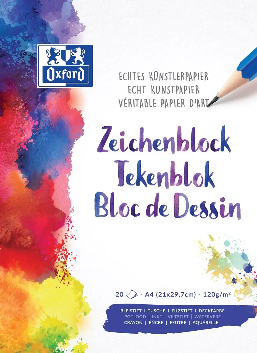OXFORD TEKENBLOK 120G A4 20V