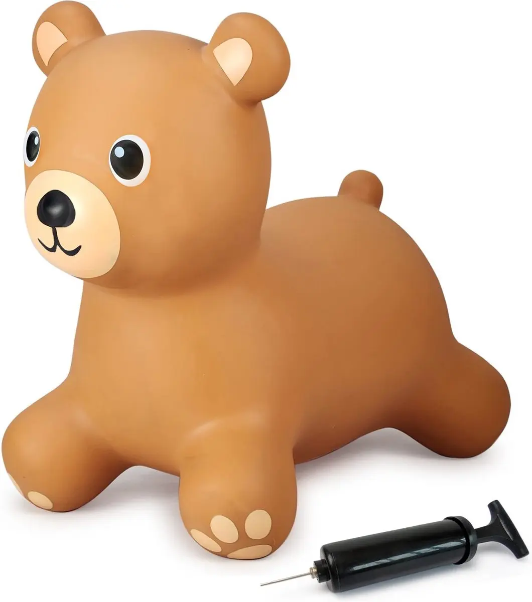 Jamara Skippybal - 466001 Skippydier Beer - Bruin - Junior met Pomp
